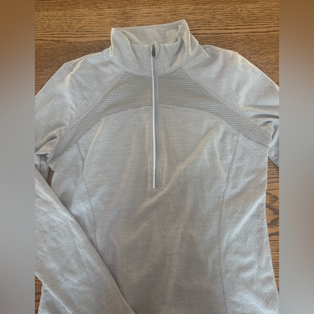 Gray Quarter-Zip Pullover